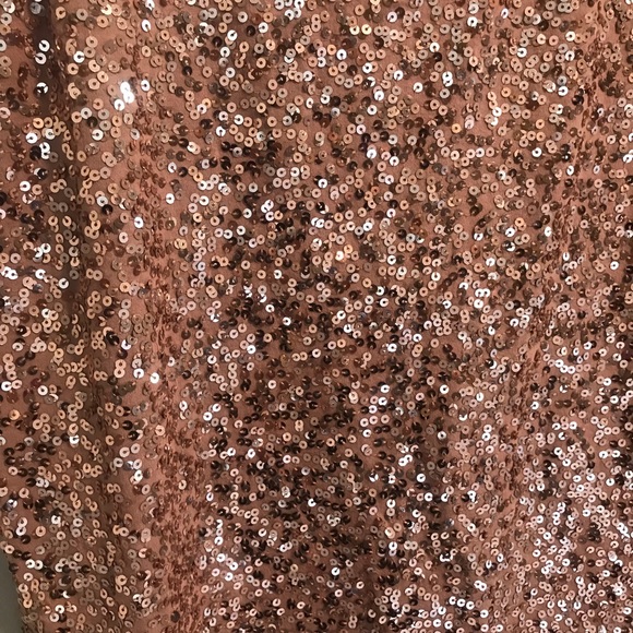 ✨SOLD✨J Crew Rose Gold Sequin Tank Top - Picture 4 of 8
